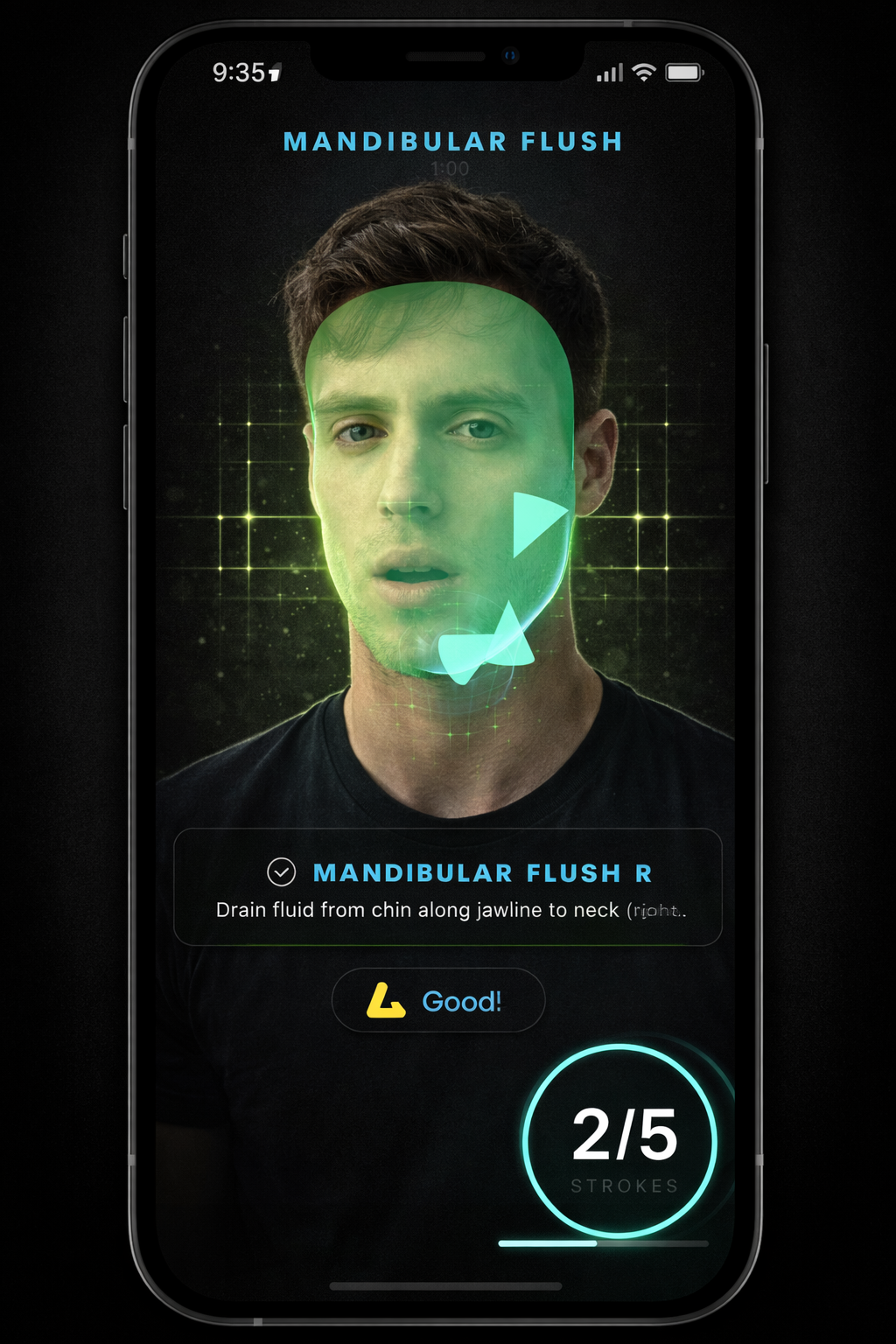 Mandibular Flush lymphatic drainage